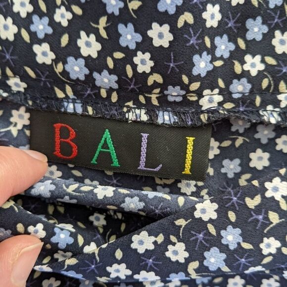 VINTAGE CALICO flowers maxi cut out skirt size S @K - Picture 6 of 9